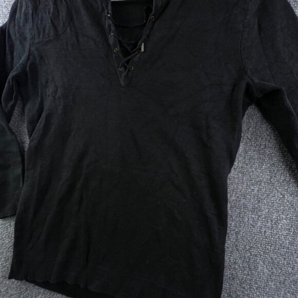 Lauren Ralph Lauren Women’s Sweater Linen Nylon Blend Small Dark Gray Pullover - Picture 10 of 11